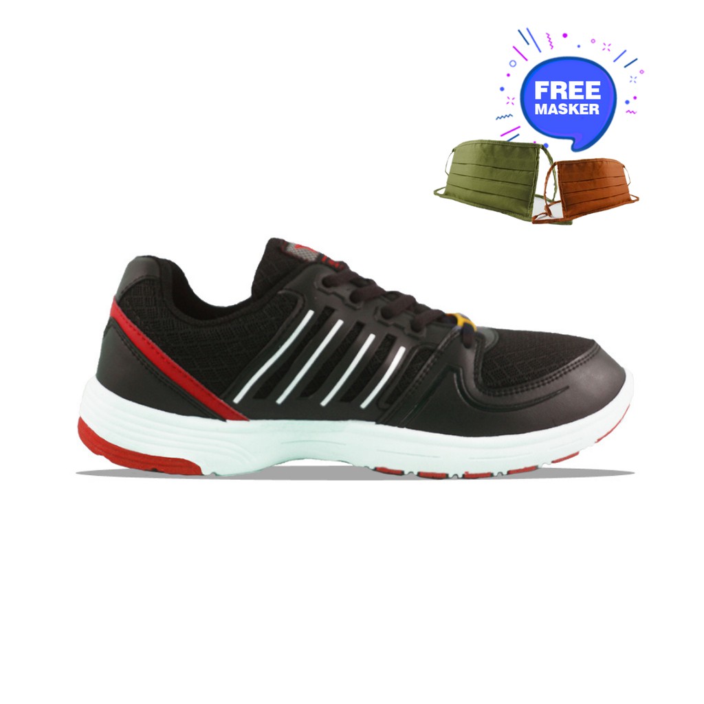 TREKKERS Sneakers  Pria NRM-Corsa  Hitam / Merah / Ramayana Jatinegara