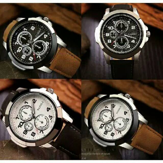 YAZOLE Jam Tangan Pria Sport Clock Quartz 350
