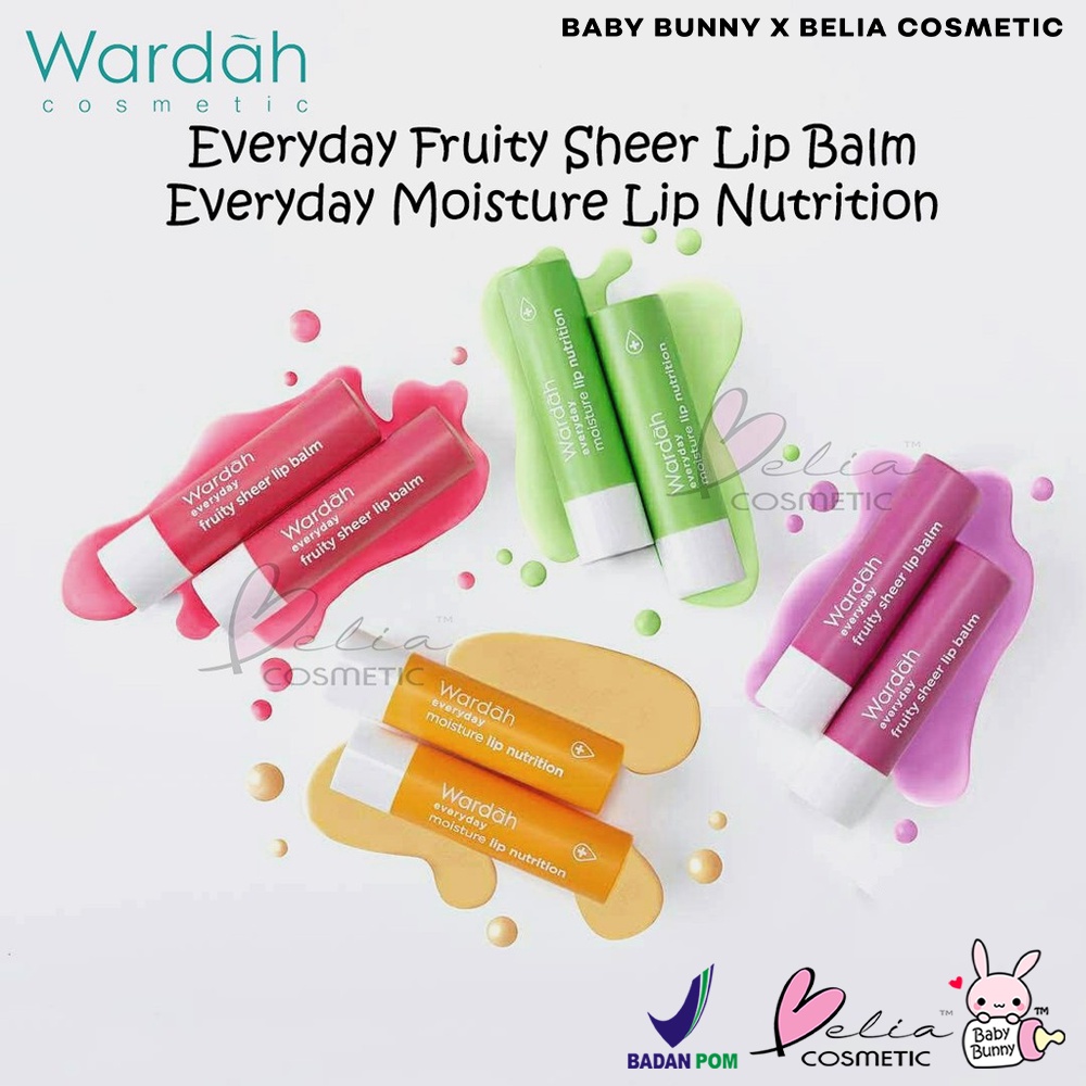 ❤ BELIA ❤ WARDAH Everyday Fruity Sheer Lip Balm &amp; Moisture Lip Nutrition | lipbalm pelembab bibir