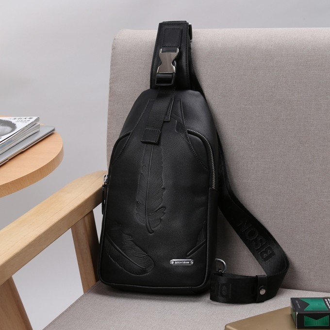 Bison Denim-Tas Selempang Pria Kulit Sapi Asli Original (BISON N2712-1B)