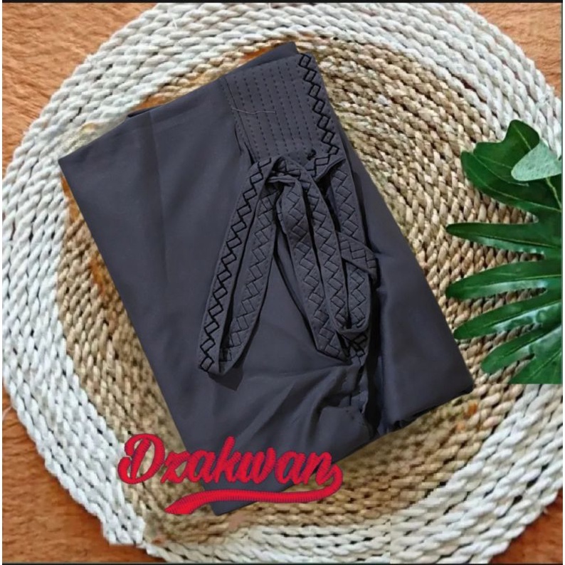 Jilbab instan Zigzag Kerudung kekinian Bergo terbaru 2021 Hijab Jumbo syar'i-Abu tua