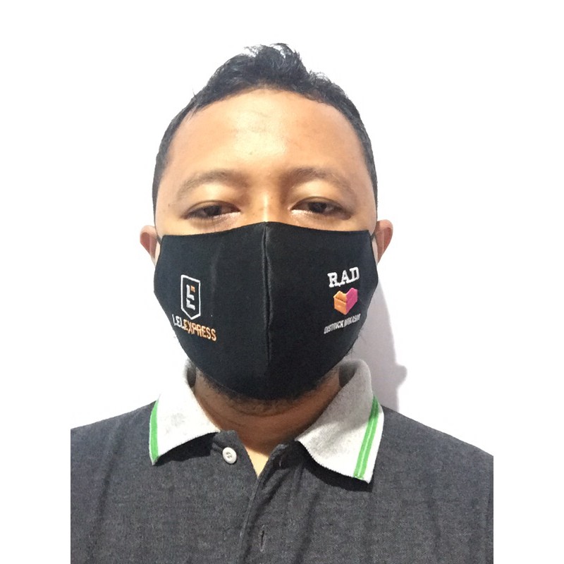 MASKER LELEEXPRESS (CUSTOME) BORDIR (3 PLY)