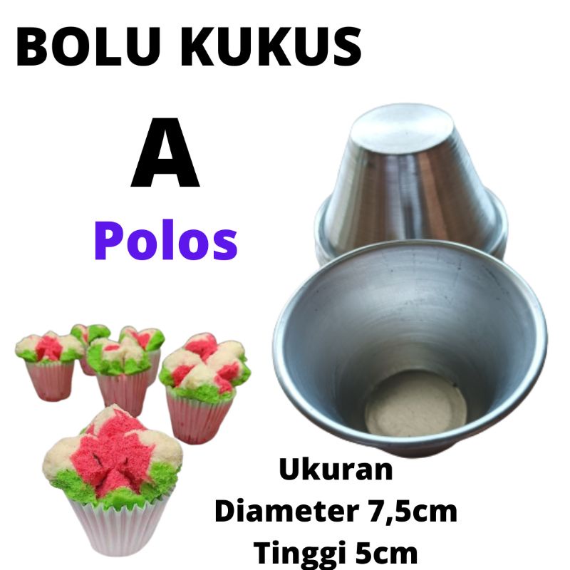 12pcs/Cetakan bolu kukus/cetakan kue kukus/polos dan lubang/varian A B C