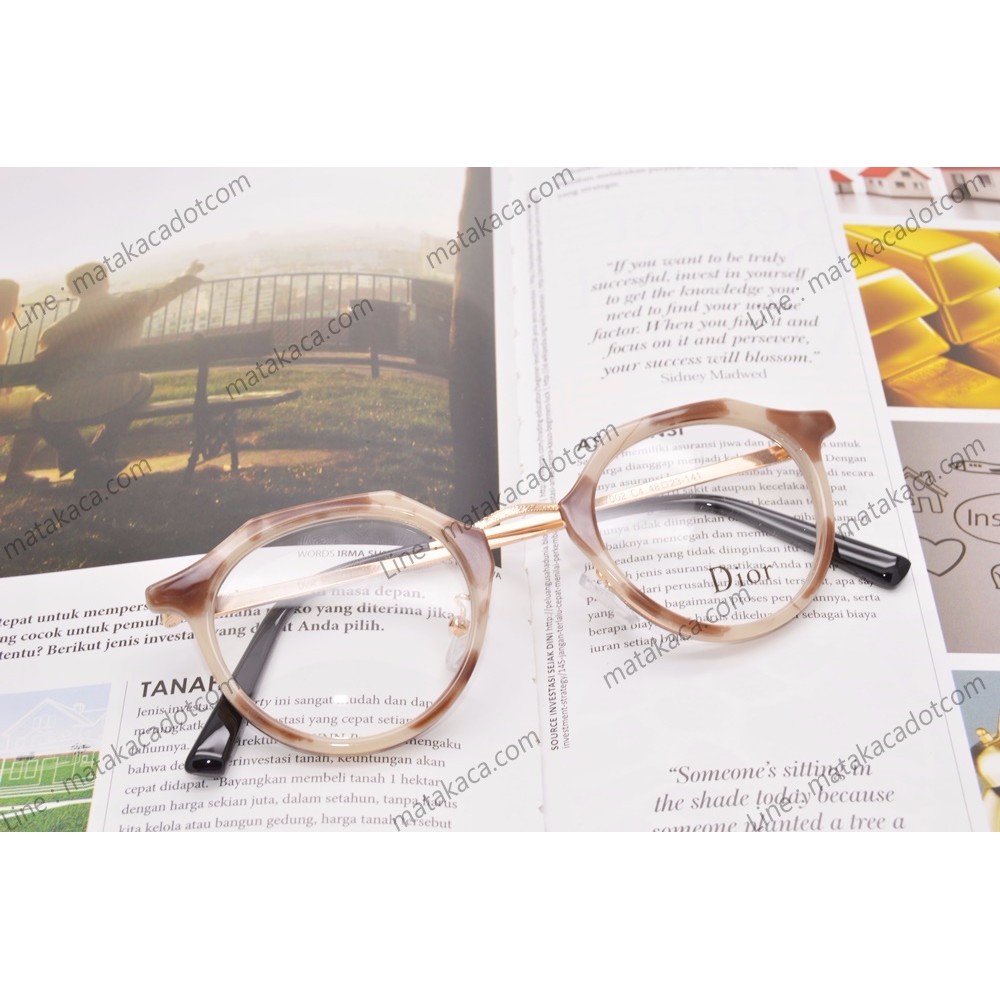 Frame Kacamata Minus Dior Premium Ivy Brown