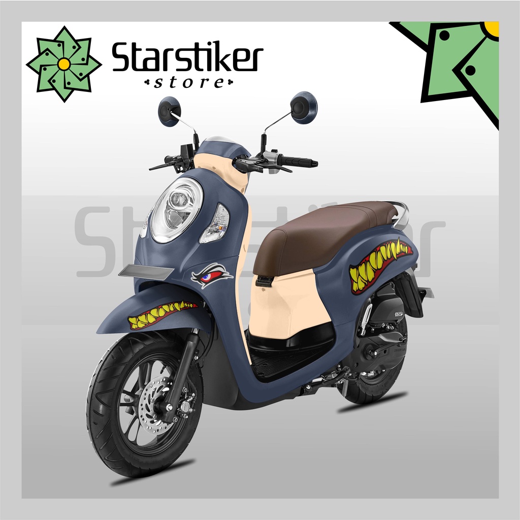STRIPING SCOOPY HIU / SHARK / ALL SCOOPY STIKER / STYLISH / PRESTIGE / VARIASI / PRINT
