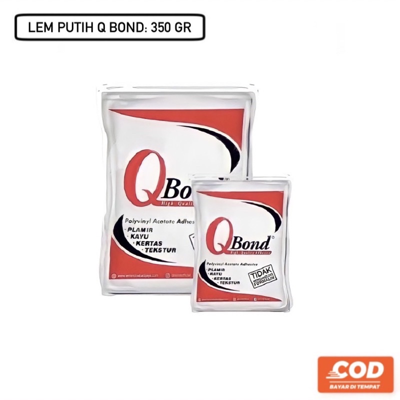 (350 gr) Lem Putih Q Bond HQ-203 / Polyvinyl AcetateAdhesive