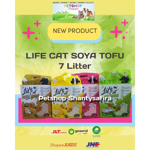 NEW : LIFE CAT SOYA TOFU 7 LITTER 4 VARIAN WANGI PASIR SOYA TOFU BISA BUANG DI TOILET