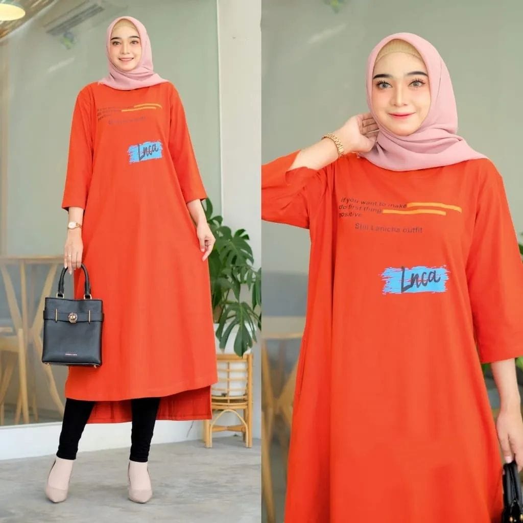 NICHA MIDI DRESS / DRESS MUSLIM / DRESS WANITA / DRESS KEKINIAN