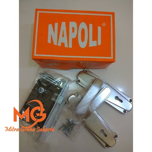 Kunci Pintu Kecil / Handle Tarikan / Pegangan Pintu / Murah Bagus Napoli Putih Awet Tahan Lama Mg