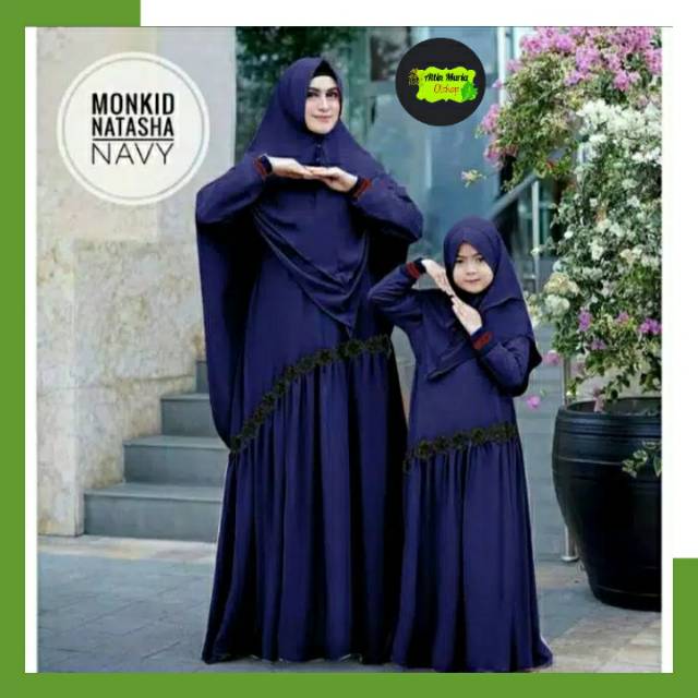 COUPLE IBU DAN ANAK NATASHA - COUPLE MOM AND KIDS - 
COUPLE BUSANA MUSLIM - FASHION MUSLIMAH