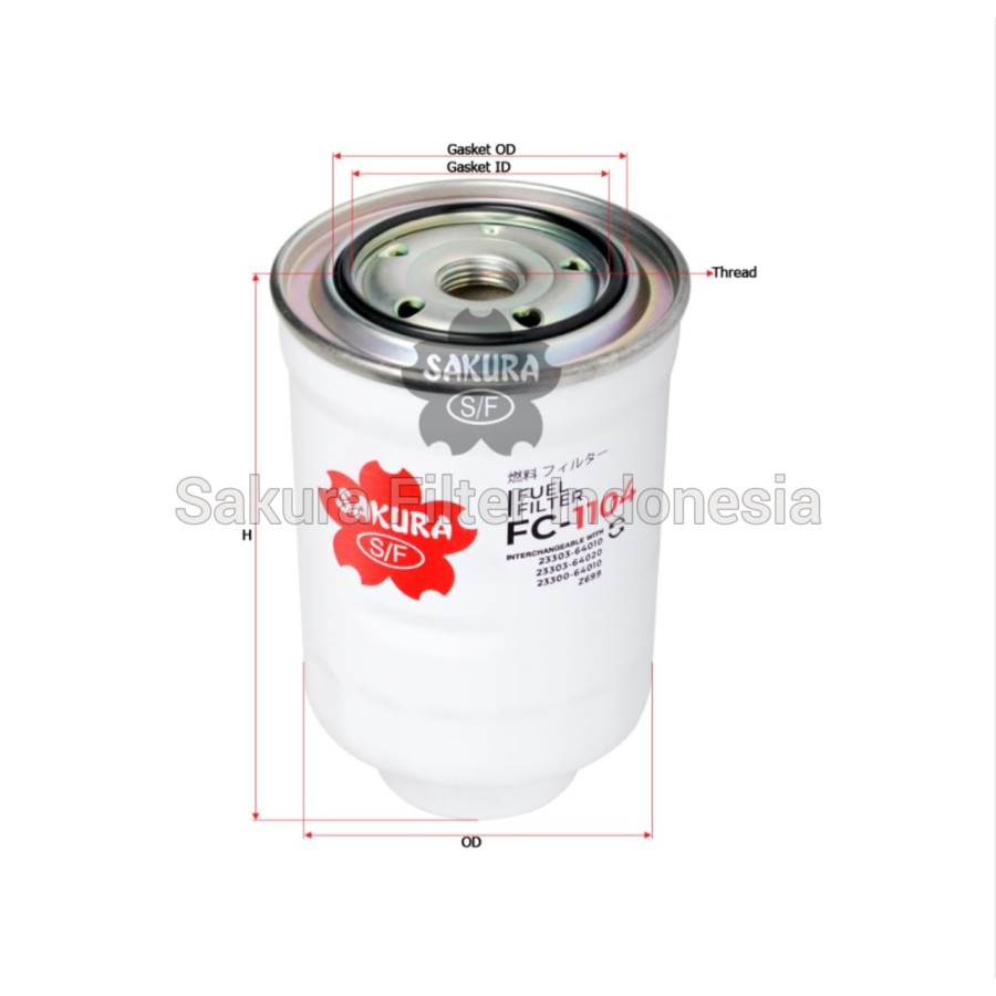 Filter Solar/Fuel Mitsubishi Pajero Sport, L200 Strada Triton Sakura FC-1104