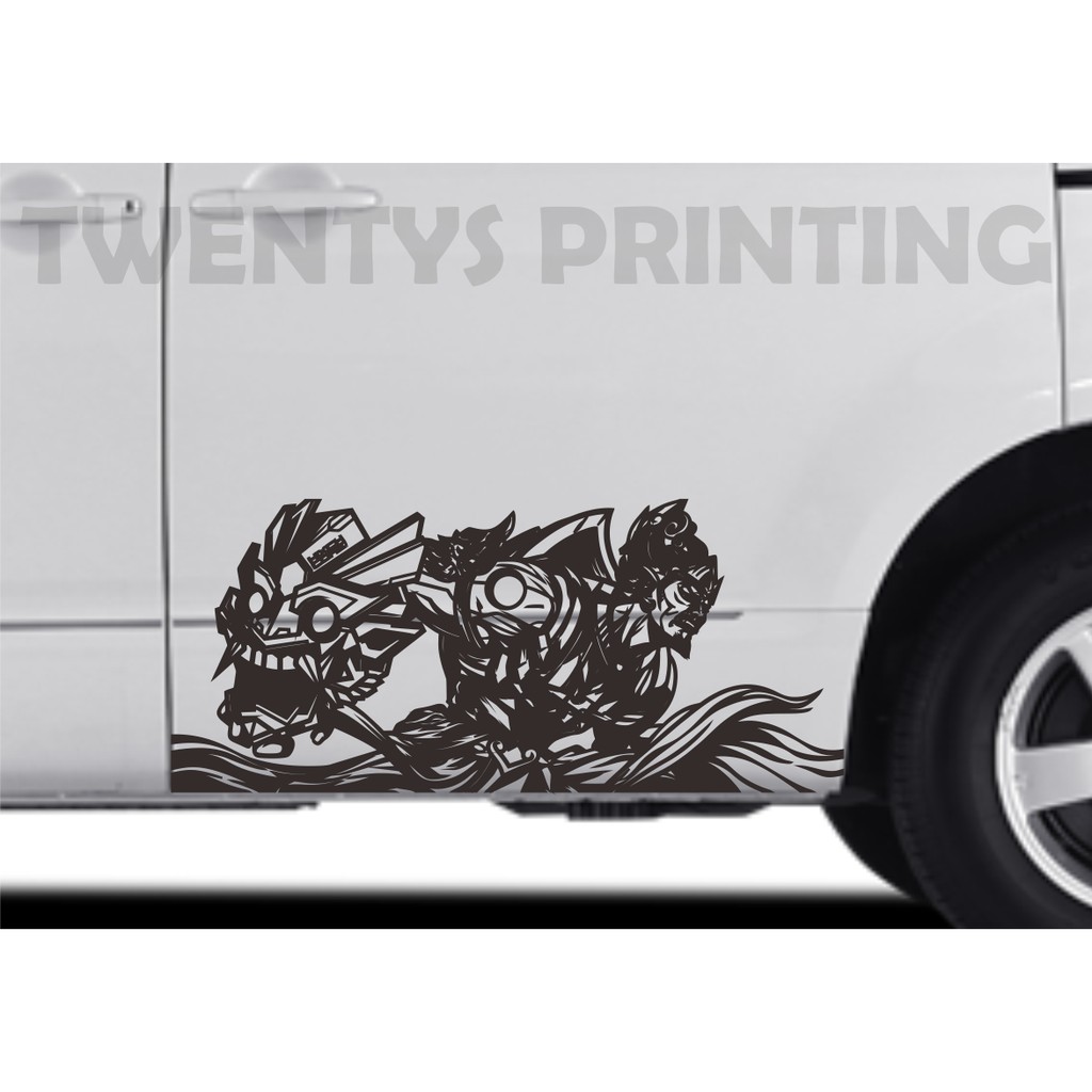 STIKER GATOT KACA STIKER BODY MOBIL CUTTING STICKER