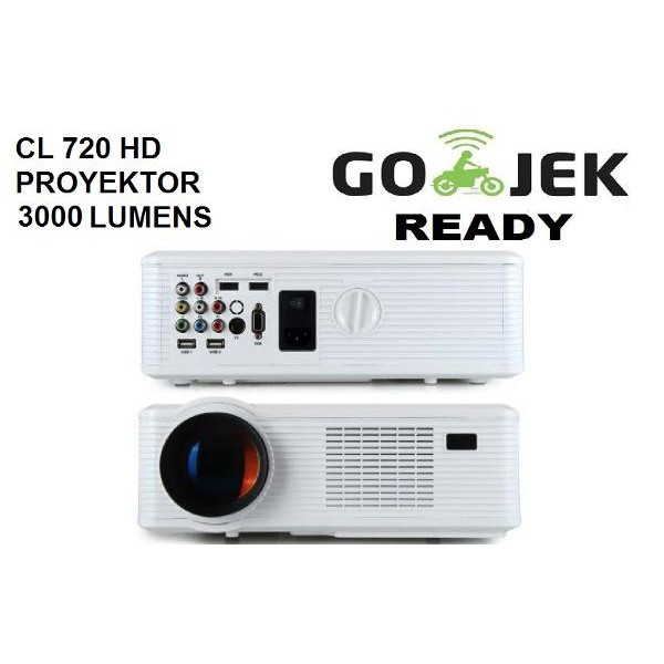 Proyektor Cheerlux Cl720 Hd Portable Led 3000 Lumens