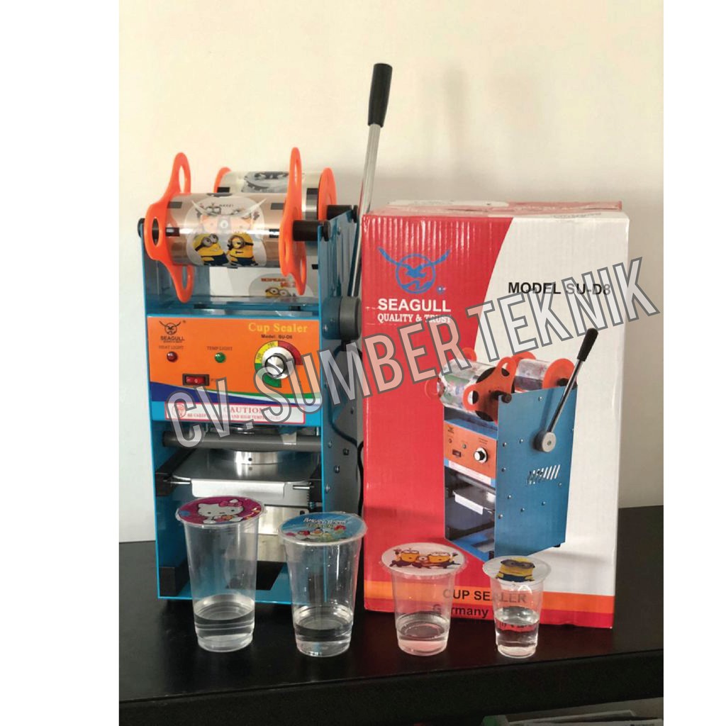 Mesin Cup Sealer Manual Alat Press Gelas Plastik SU-D8 SEAGULL