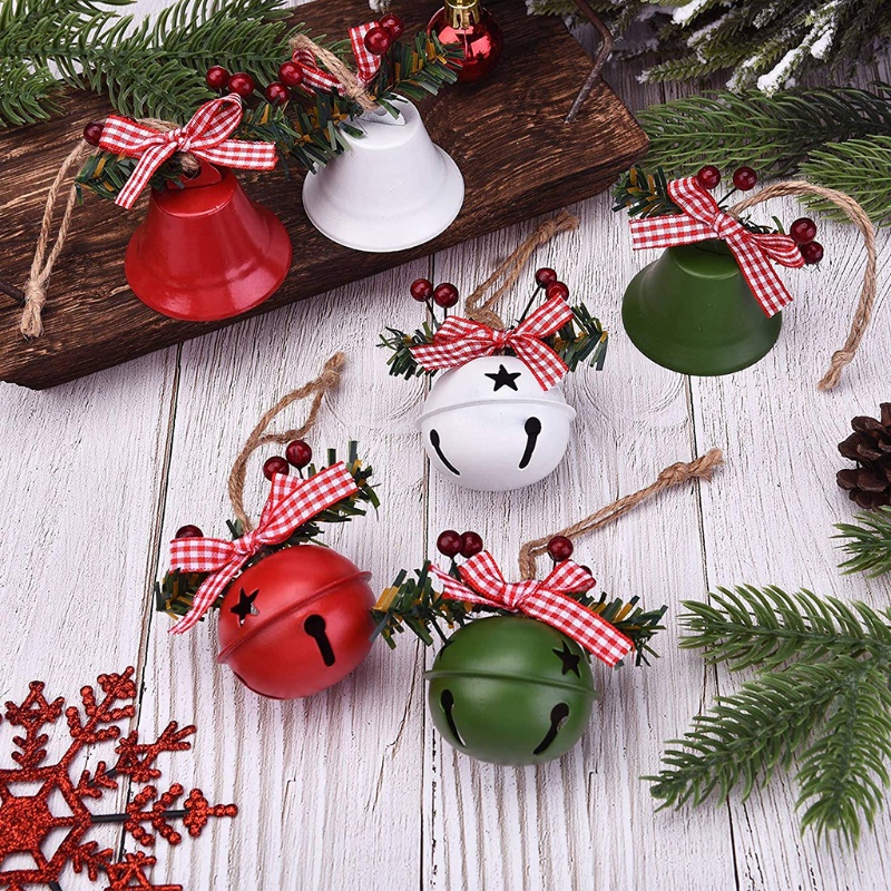 6pcs Ornamen Lonceng Bintang Untuk Dekorasi Pohon Natal