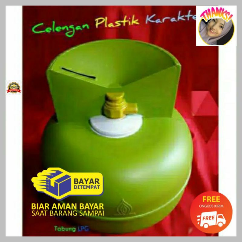 COD Celengan Plastik Tabung Gas LPG Elpiji 3Kg Shopee COD Celengan Plastik Tabung Gas LPG Elpiji 3Kg Shopee