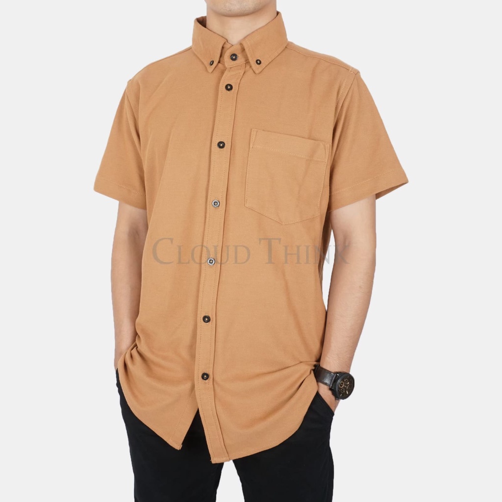 Kemeja Pendek Pria / Kemeja Pria Lengan Pendek / Kemeja Pria Lengan Pendek PIQUE IMPORT