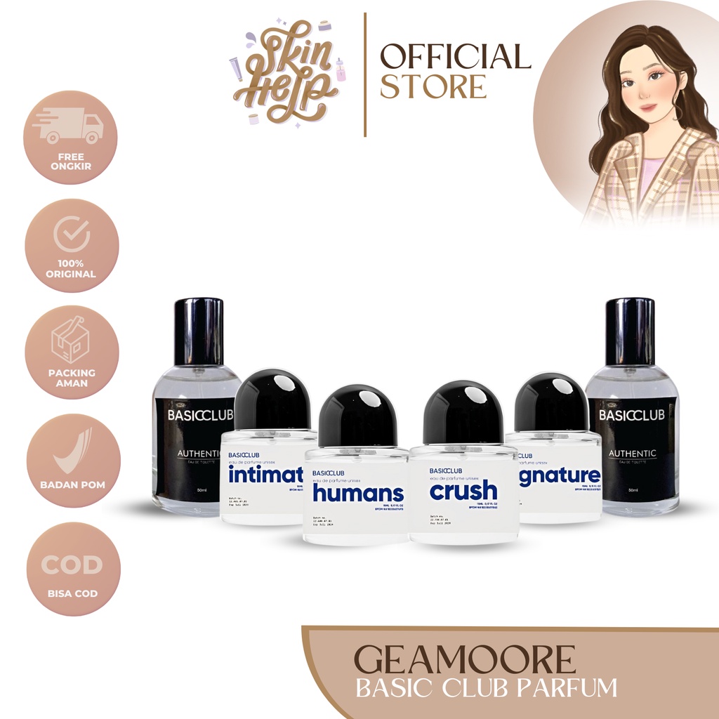 GEAMOORE Basic Club parfume unisex/basicclub geamoore parfume elegant eu de toilete-50ml BASICCLUB E