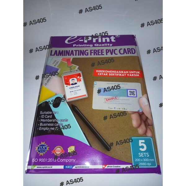 

Laminating PVC Card 5 set