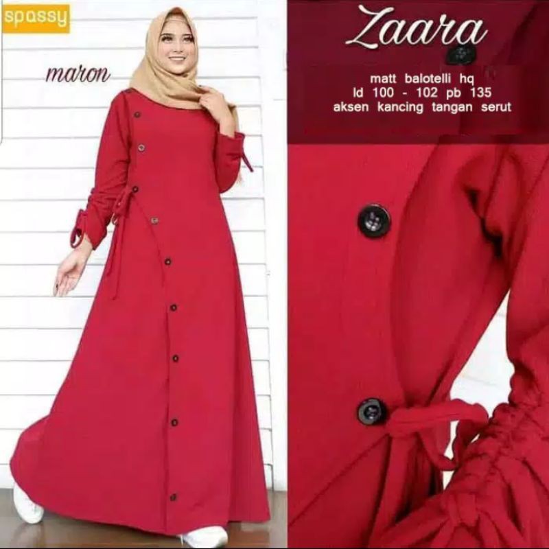 ZAARA MAXY DRESS BALOTELLI / Gamis Syari Terbaru!! Termurah!!