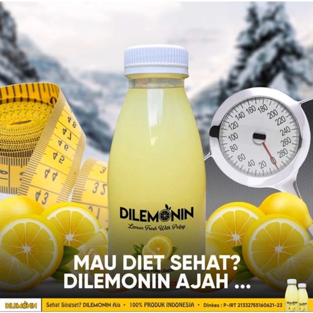 

Sari buah lemon segar alami dilemonin