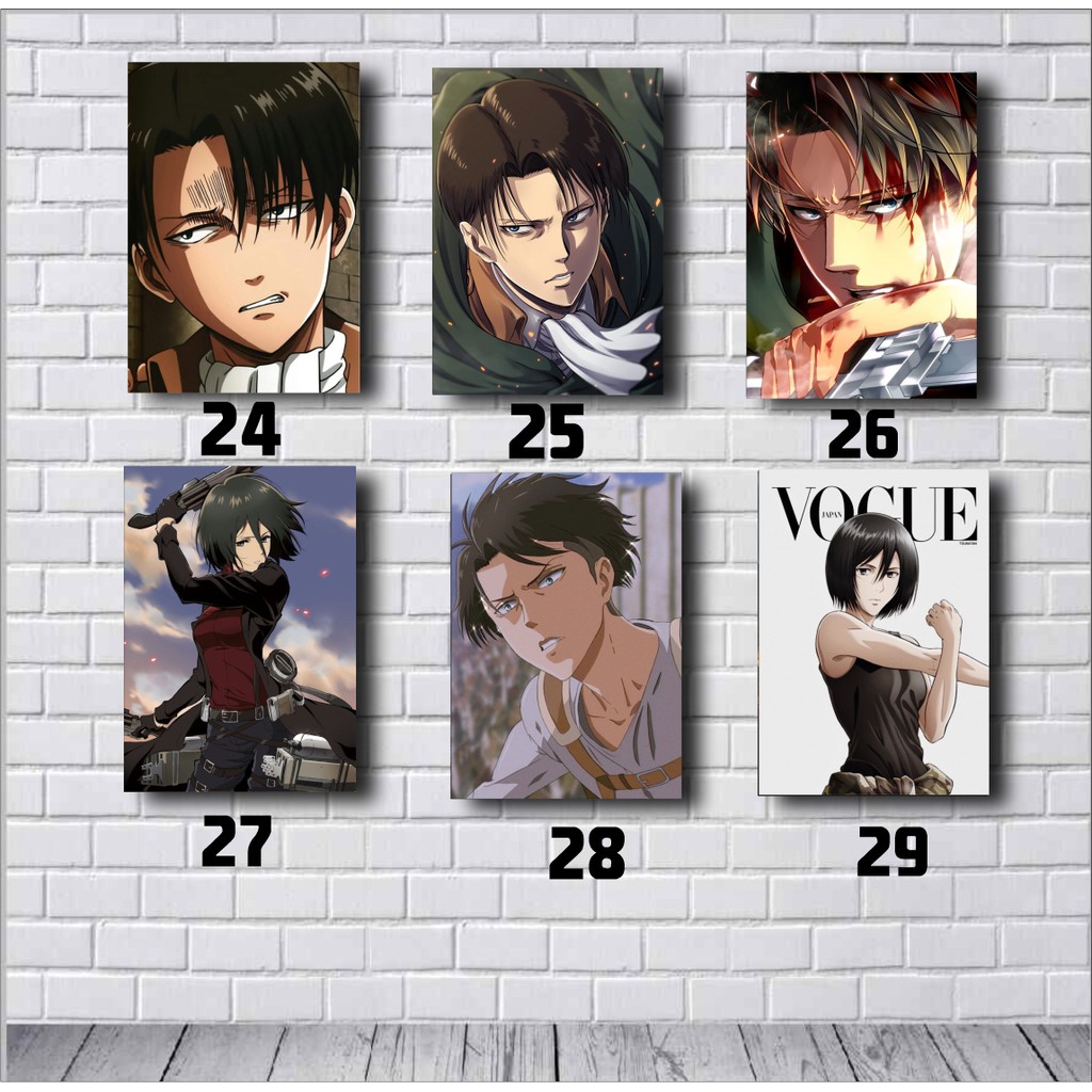Poster AOT/Hiasan Dinding Rumah Anime Attack on Titan/ Wall Decor AOT A5 A6-5