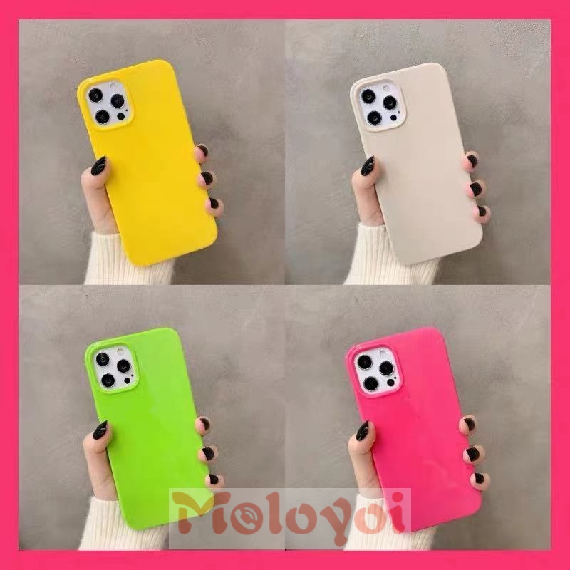 Soft Case Bahan TPU Warna Jelly Terang Untuk IPhone 11 12 Pro MAX 7plus 8plus 7 8 XR XS MAX X SE 2020