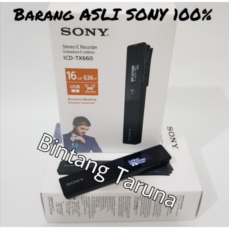 Perekam Suara Sony ICD-TX 660 Voice Rekorder Sony ICD-TX660