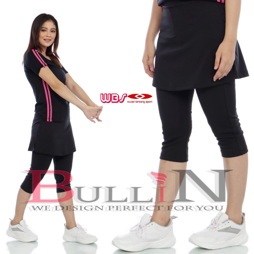 Celana senam rok pendek jumbo wanita / Celana olahraga pendek jumbo