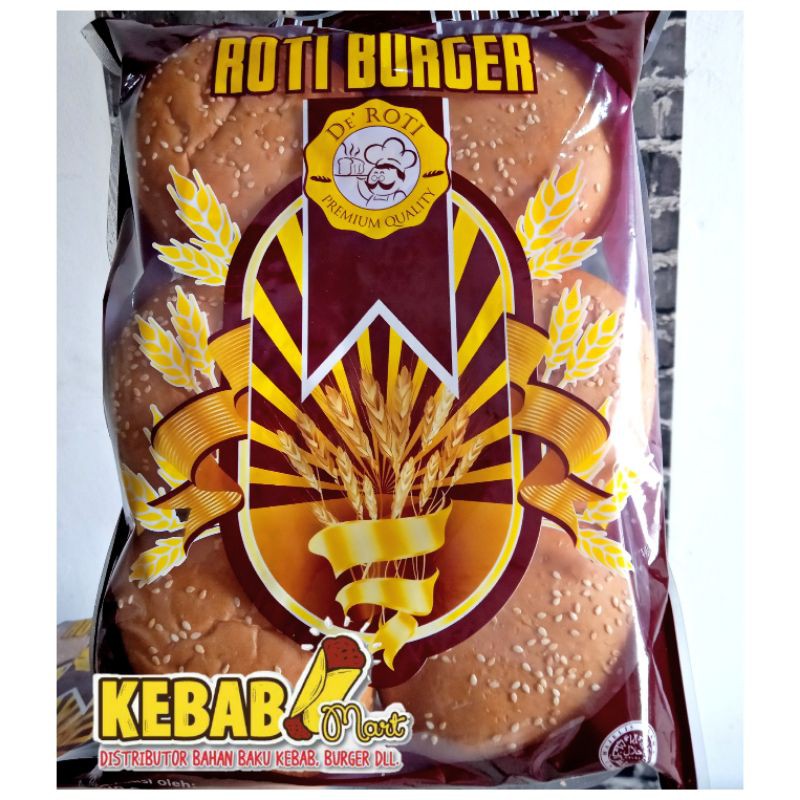 Roti Burger Premium Original De' Roti / Bun Burger /Termurah!