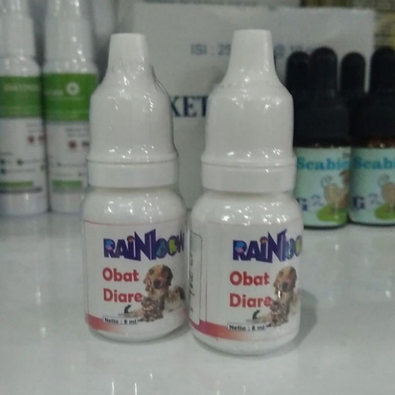 Rainbow Obat diare 8ml Kucing Anjing dan Kelinci - Obat diare Hewan