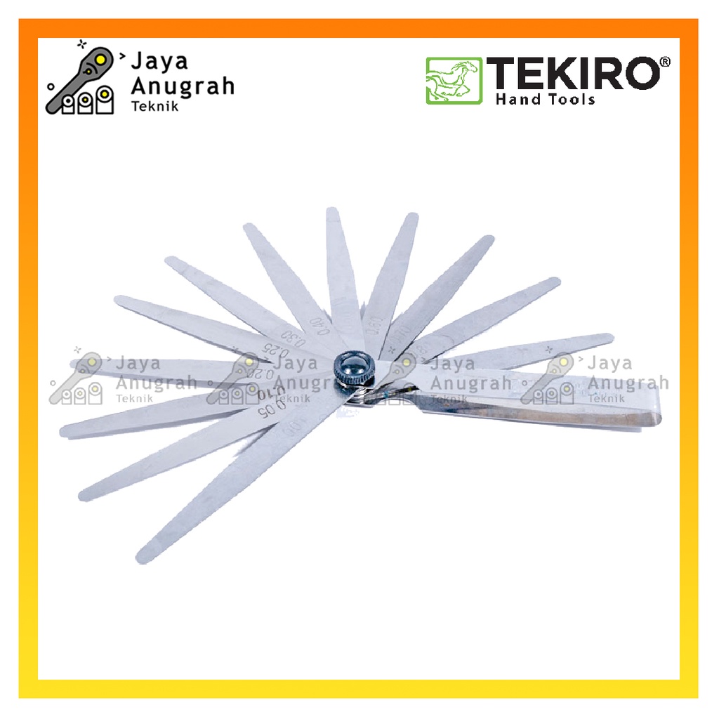 Feeler Gauge Tekiro Set 13pcs / Fuller / Puler / Alat Ukur Celah