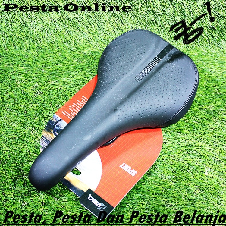 Sadel Velo Sport Model Lebar Hitam Universal Jok Sepeda