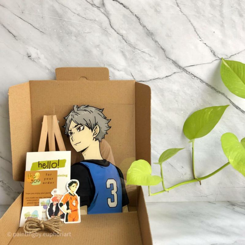 [OPEN PO] Custom Acrylic Painting A5 15×20cm (Anime/Manga/Manhwa/Animasi 2D)