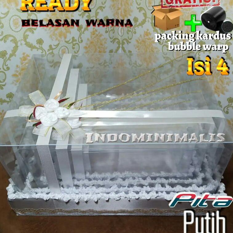 

Ready RSR65 KOTAK SESERAHAN HANTARAN PERNIKAHAN PAKET BOX MIKA TEMPAT MAHAR PERHIASAN LAMARAN MURAH 1 SET ISI 4 RSR