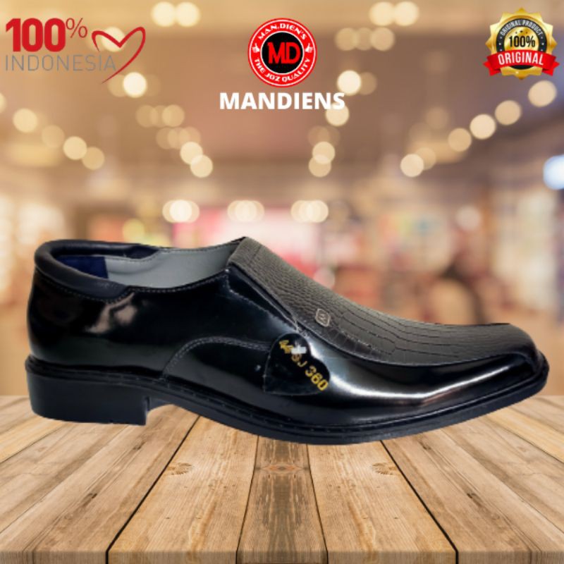 MANDIENS - SJ360 / SJ160 Sepatu Pantofel Kulit Asli Original Medali Export Quality