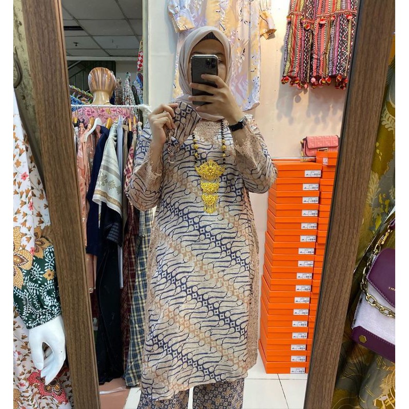 Setelan Celana Batik Sutra Viscose