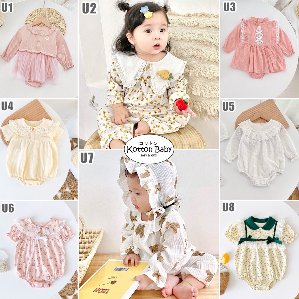 0-18bln PAKAIAN BAYI [Premium impor] BAJU ANAK JUMPER JUMPSUIT ROMPER PEREMPUAN catalog ZD U