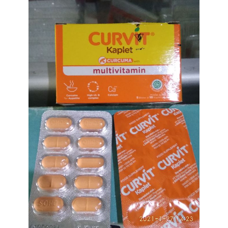 Curvit Tablet Suplemen Makanan Vitamin Shopee Indonesia