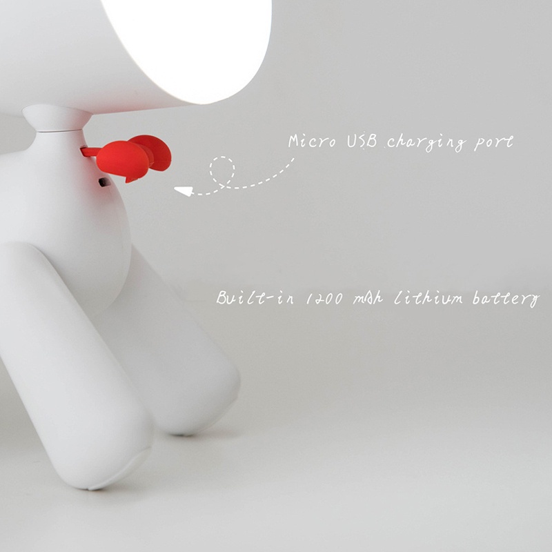 USB Desk Lamp Two-stage Control Puppy Shape Cute Children Night Lamp ow