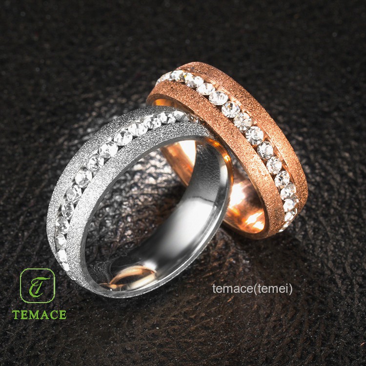 Cincin Titanium Wanita Anti Karat Fashion Perhiasan