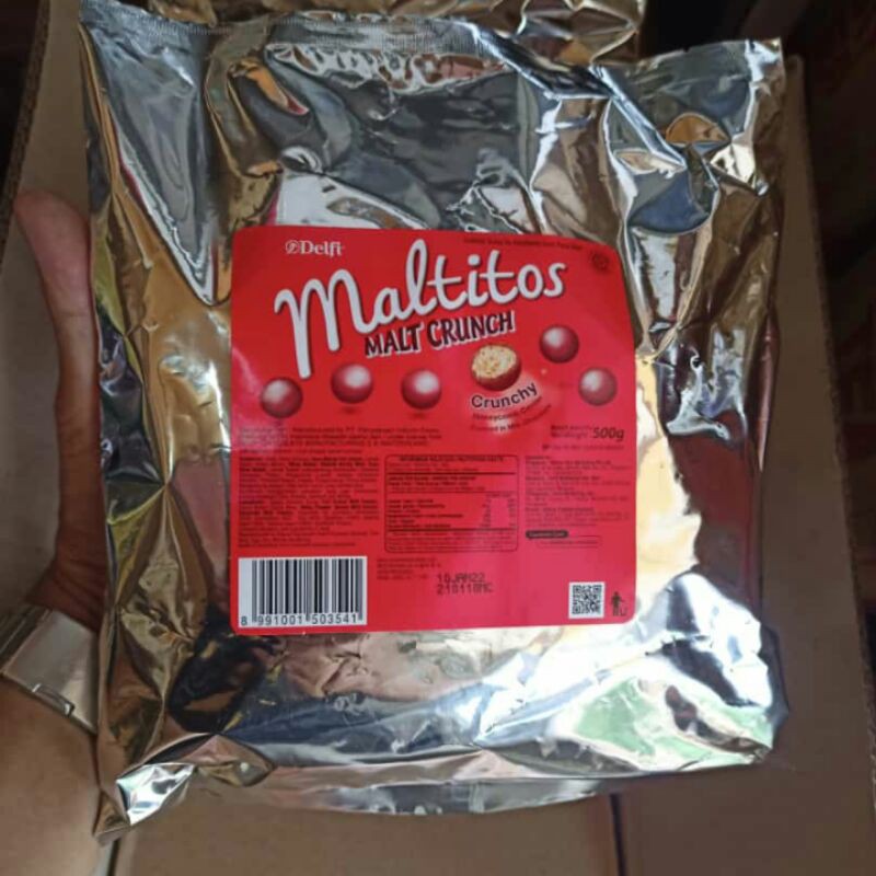 

coklat Delfi maltitos malt crunch