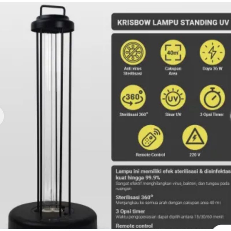 lampu uv disinfektan krisbow disinfectant