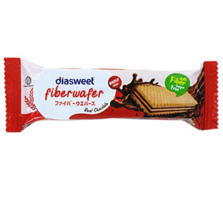 

Diasweet FiberWafer cokelat 18 gr (bebas gula)