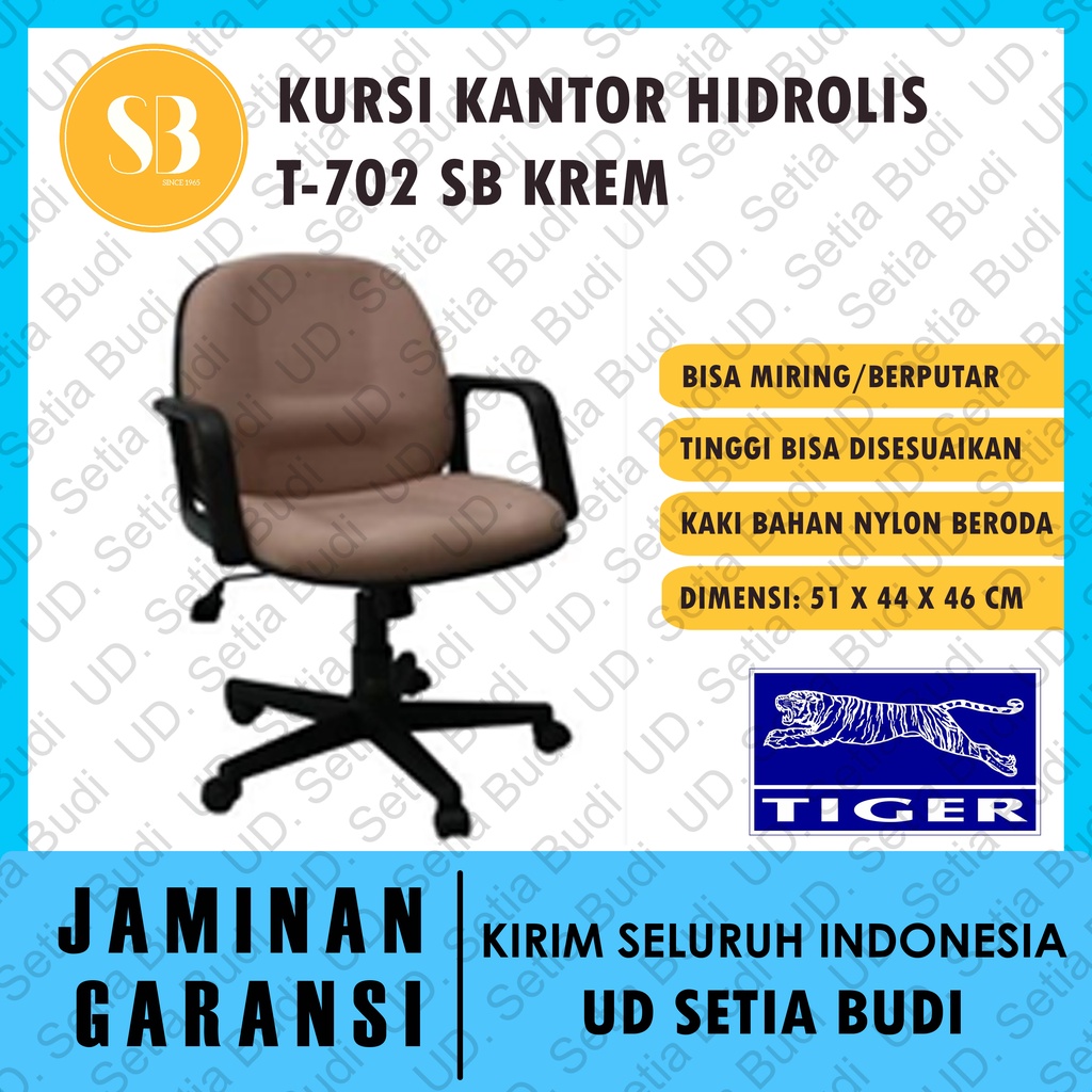 Kursi Kantor Hidrolik Staff Tiger T-702 SB