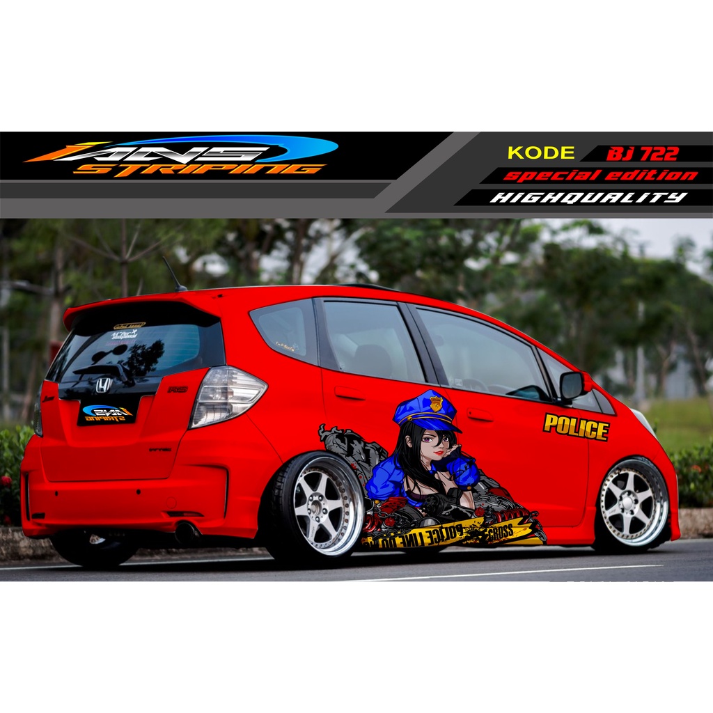 STICKER MOBIL HONDA BRIO, JAZZ RS, MOBILIO, AGYA, YARIS, ATOS / STICKER MOBIL