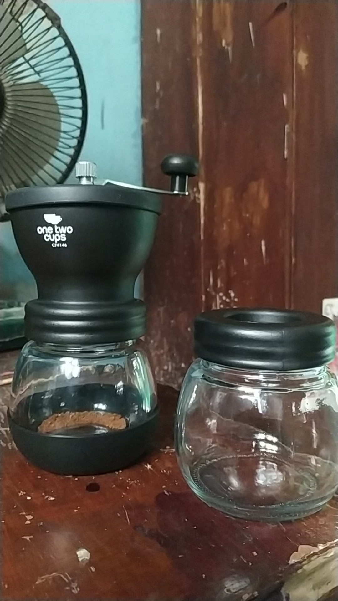 Homadise Alat Penggiling Kopi Manual Coffee Grinder - Cf4146 - Black