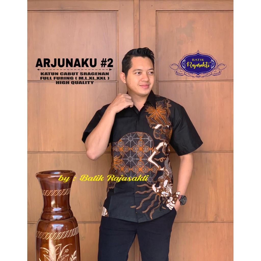 ARJUNAKU #2 RAJASAKTI KEMEJA BATIK PRIA SOLO LENGAN PENDEK LAPIS FURING ATASAN BATIK PREMIUM MODERN BULANAGA MERAKEMAYU LONG ARGAWIBAWA BIRU PRANADIPA TWOPEN BRAHMAKERTA IJO 2 DHARMARENDRA WEDANTA PINUSPEN NAGABONAR WAHYUJAYANINGRAT DIERJA PERWIRA MAHESA