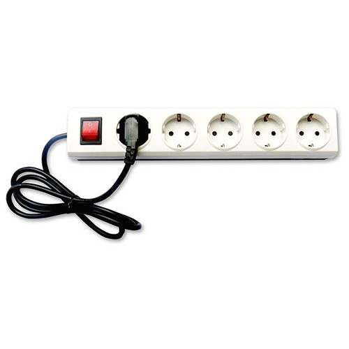 BROCO STOP KONTAK ARDE CP 5 LUBANG + SAKLAR + KABEL 1.5M PUTIH 15851 (GROSIR) EXTENSION SOCKET