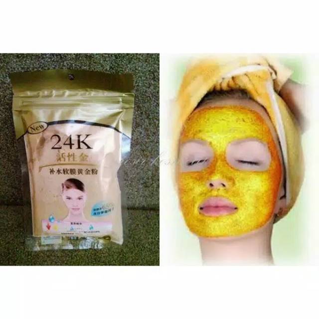 Masker Gold 24k/ masker bubuk 24k